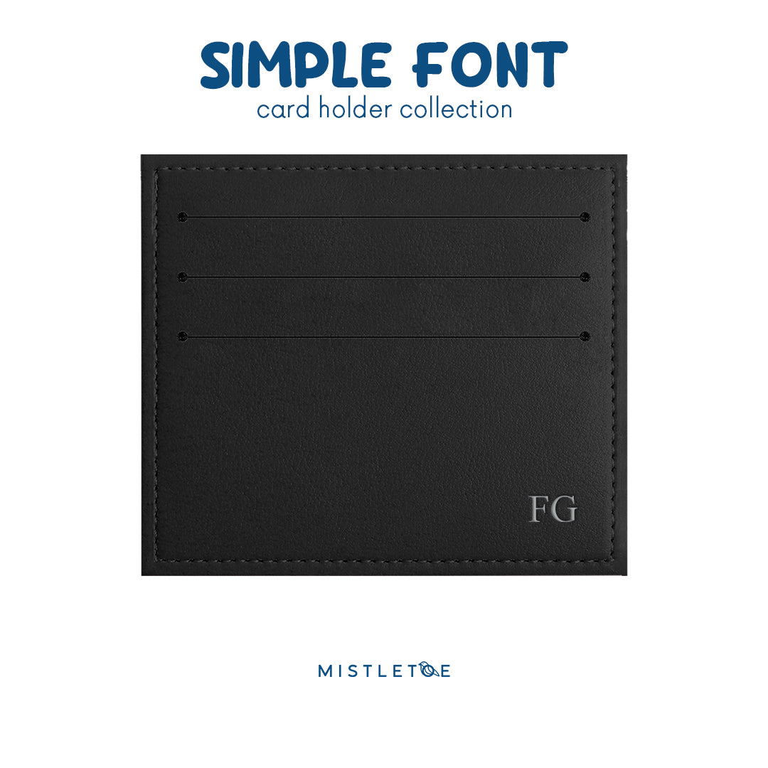 Debossed Silver Foil - Card Holder