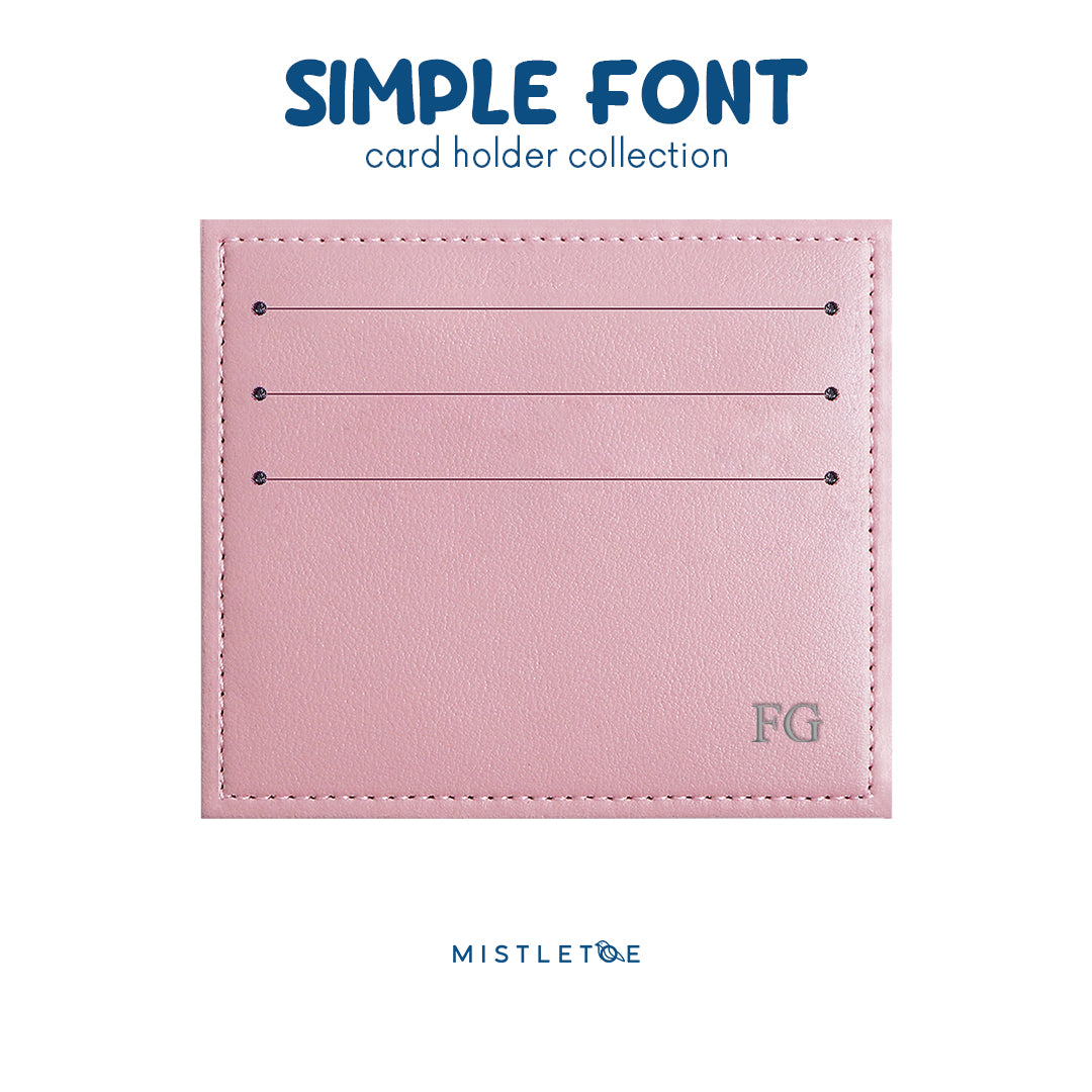 Debossed Silver Foil - Card Holder