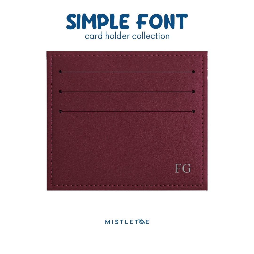 Debossed Silver Foil - Card Holder