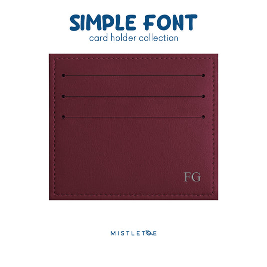 Debossed Silver Foil - Card Holder