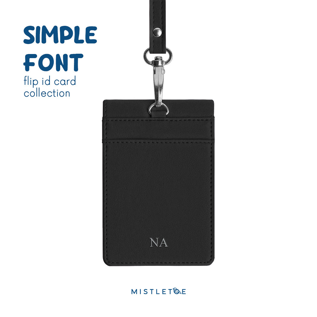 Debossed Silver Foil - Flip ID Card | Lanyard