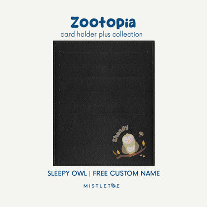 Sleepy Owl - Card Holder Plus