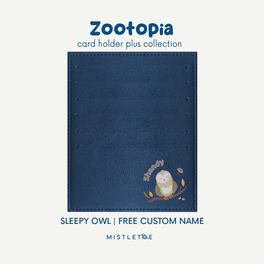 Sleepy Owl - Card Holder Plus