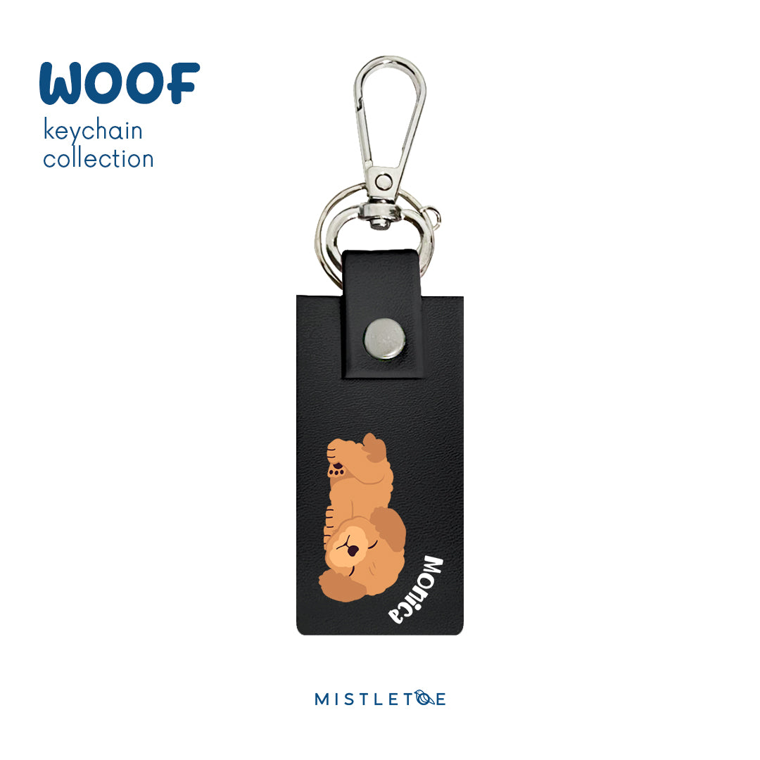 Sleepy Poodle - Keychain