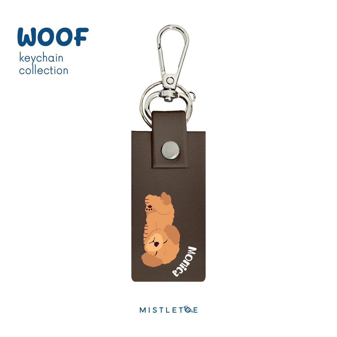 Sleepy Poodle - Keychain