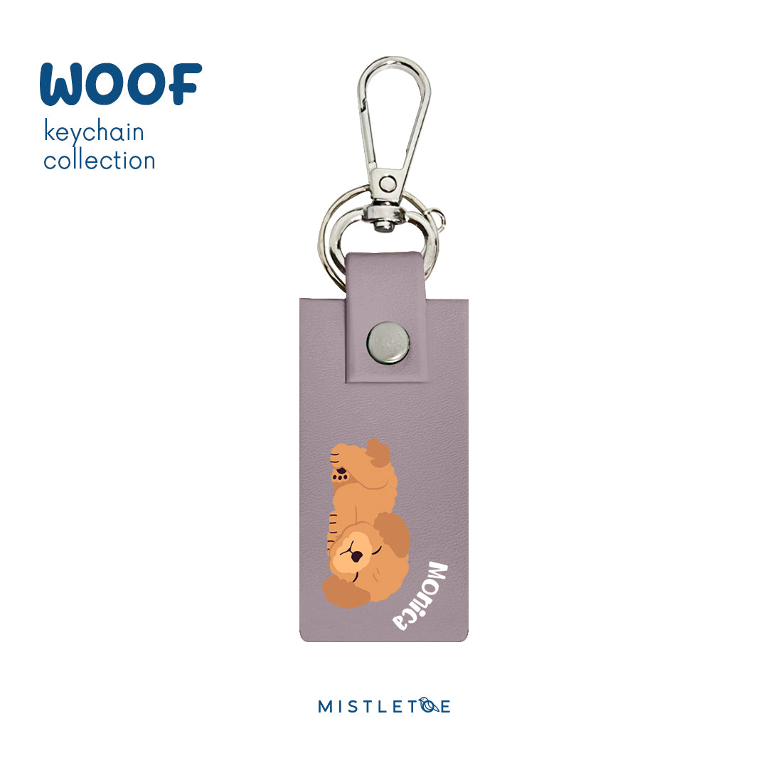 Sleepy Poodle - Keychain