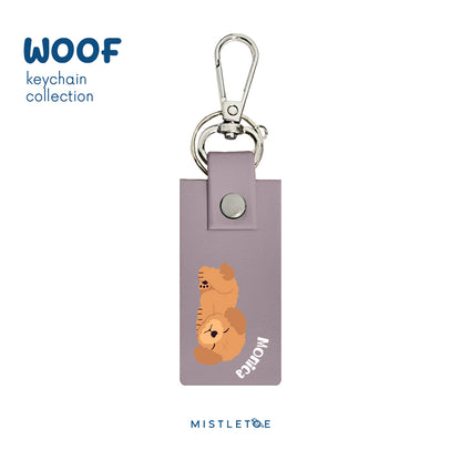 Sleepy Poodle - Keychain