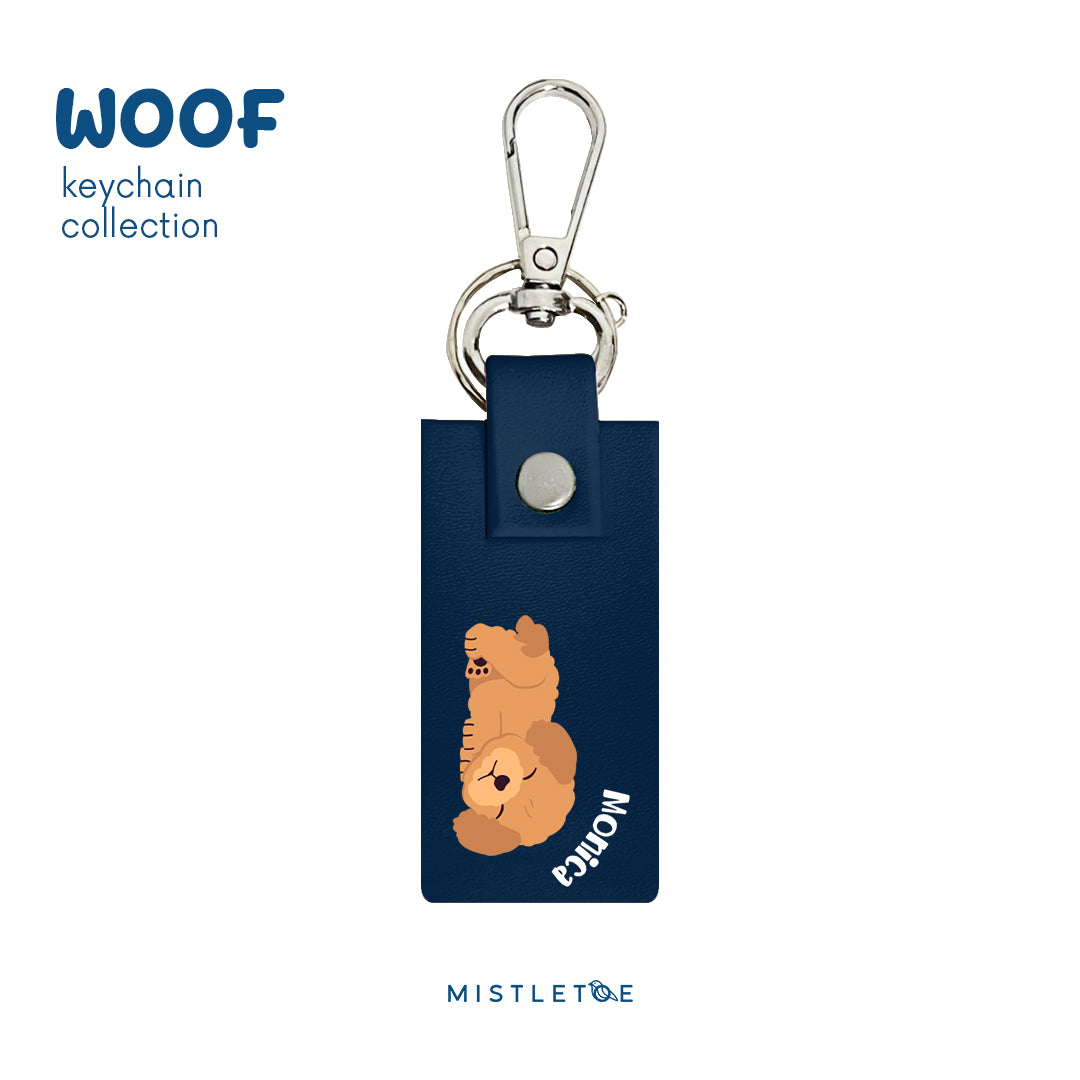 Sleepy Poodle - Keychain