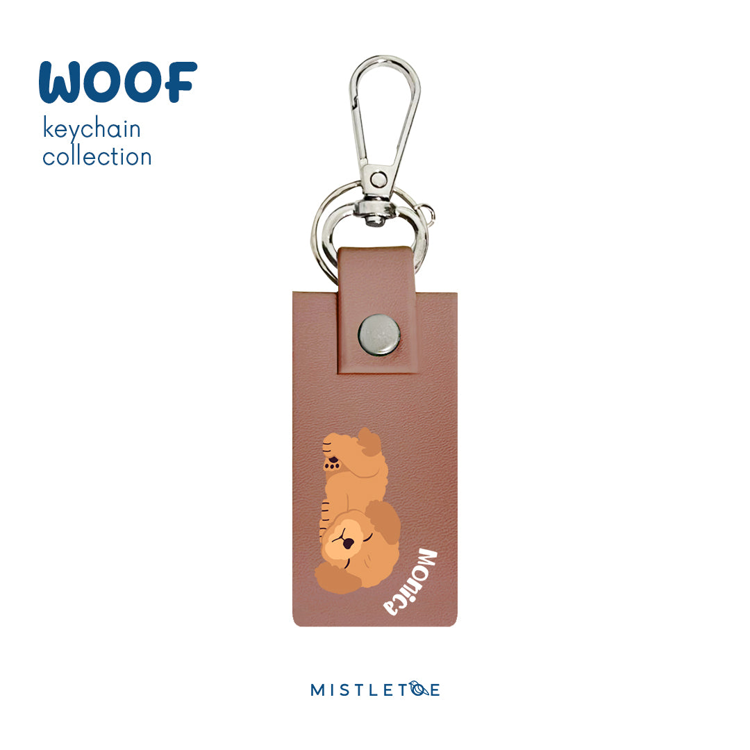 Sleepy Poodle - Keychain