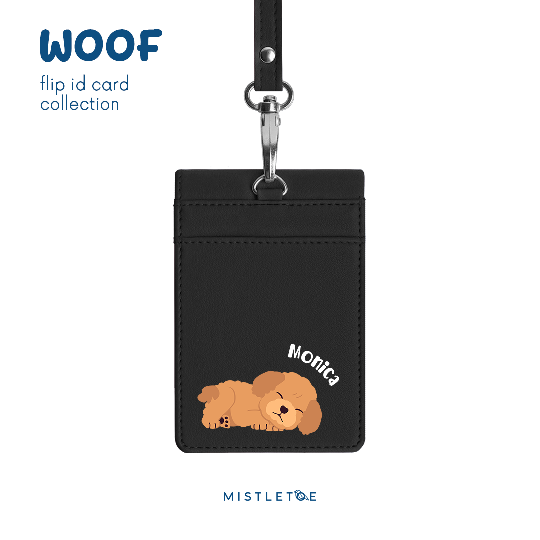 Sleepy Poodle - Flip ID Card | Lanyard