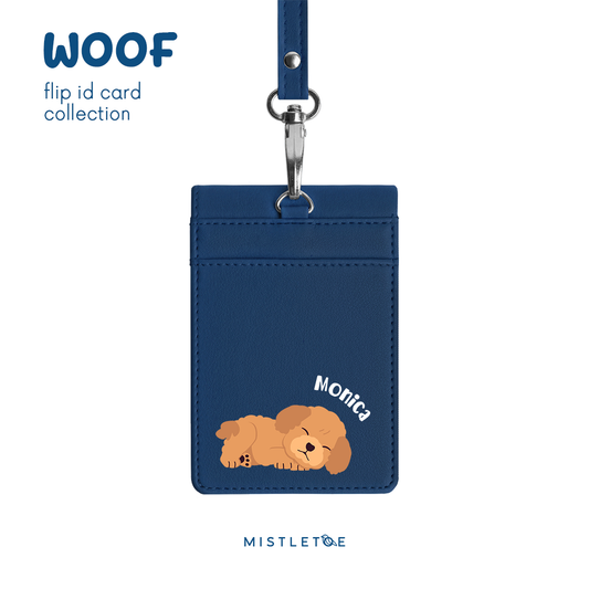 Sleepy Poodle - Flip ID Card | Lanyard