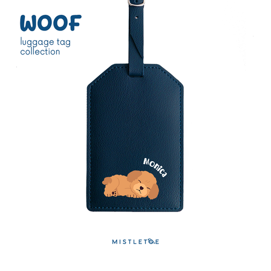 Sleepy Dog - Luggage Tag