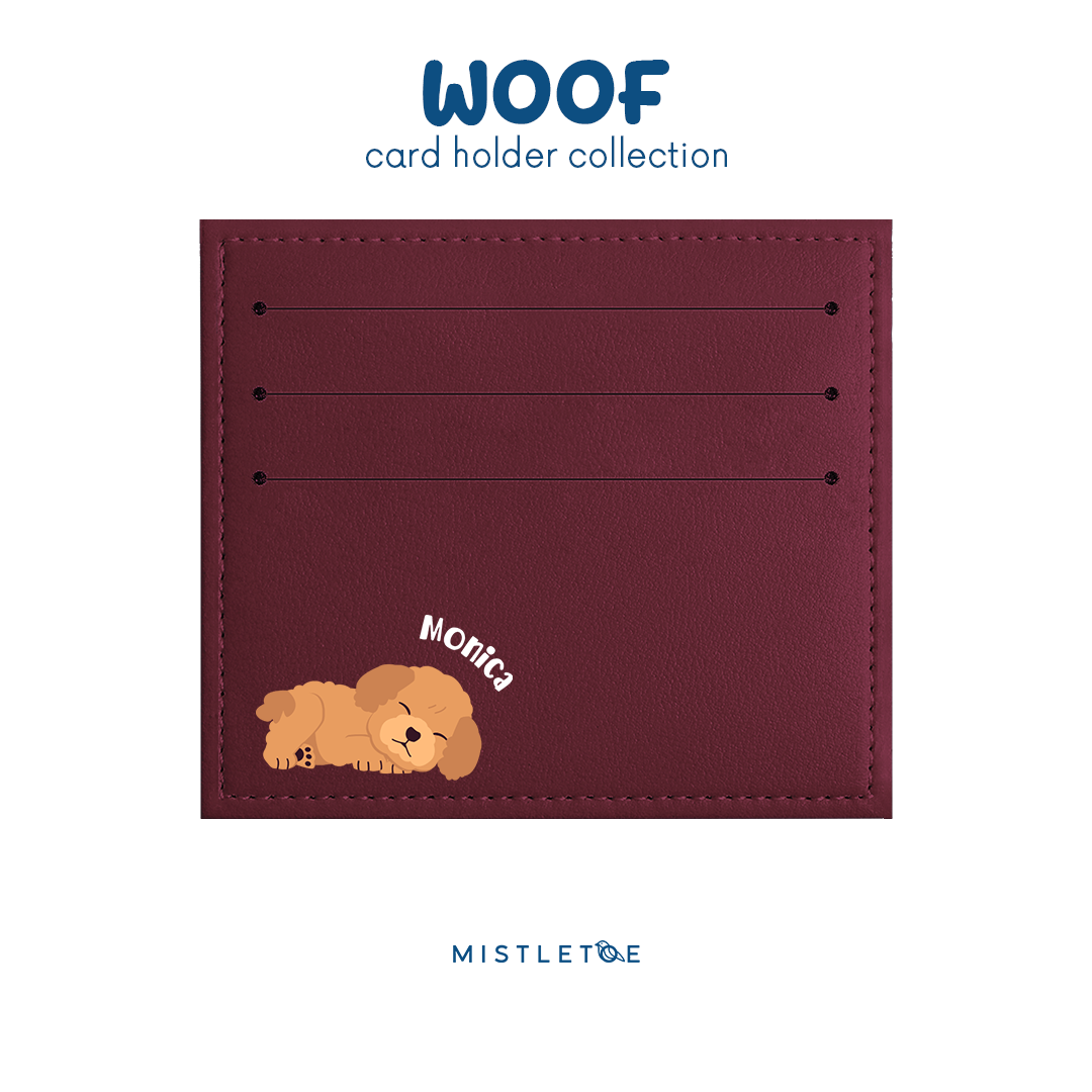 Sleepy Poodle - Card Holder