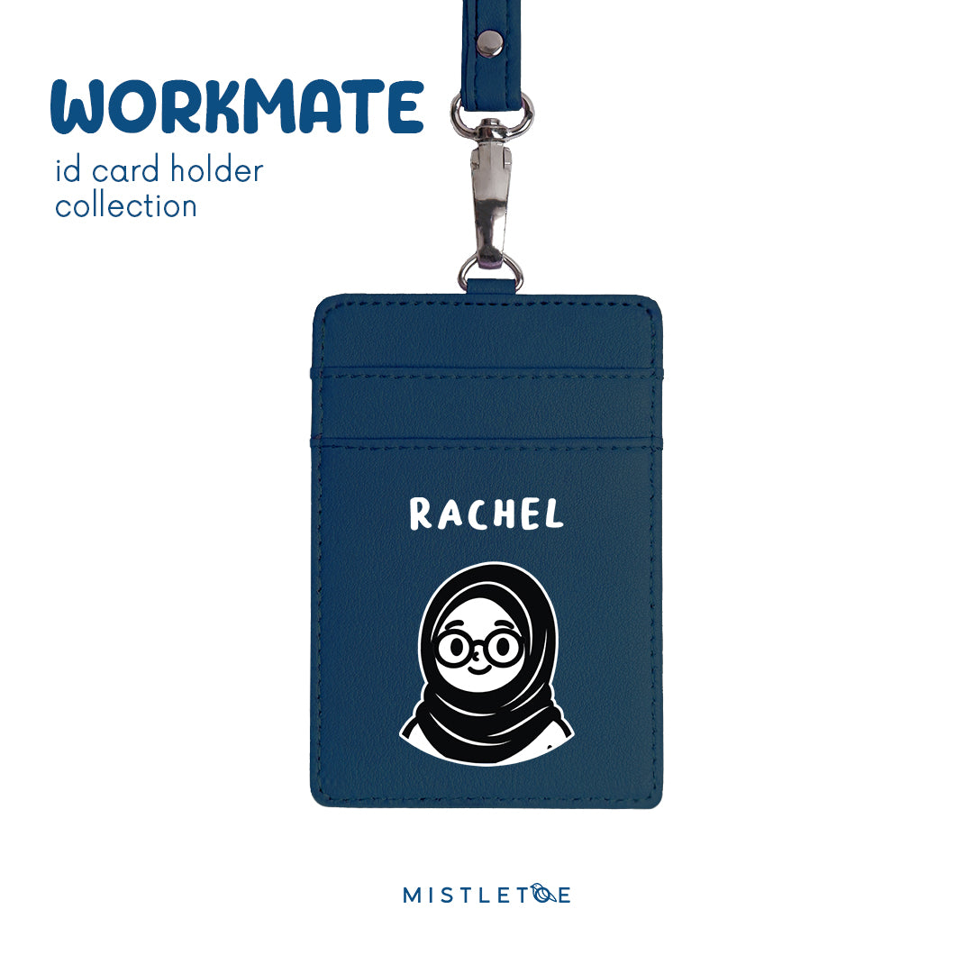 Sweetie Hijab - ID Card Holder | Lanyard - Navy Blue