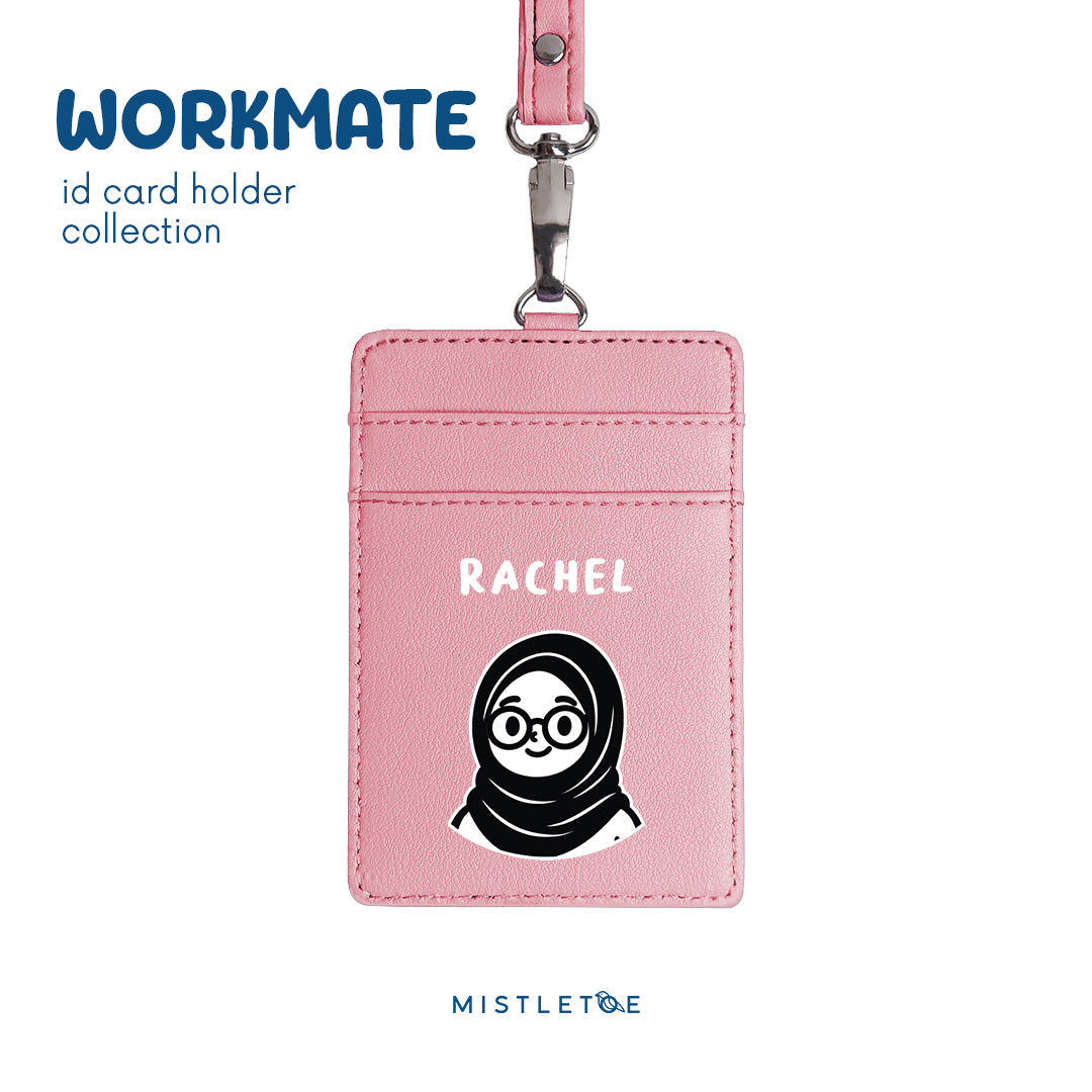 Sweetie Hijab - ID Card Holder | Lanyard - Blossom Pink
