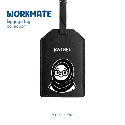 Sweetie Hijab - Luggage Tag - Charcoal Black