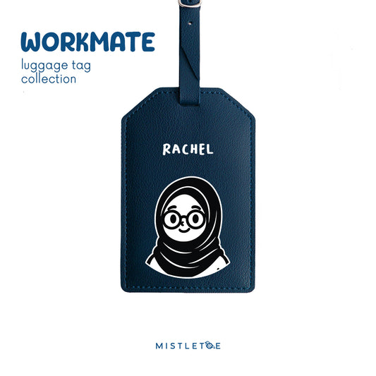 Sweetie Hijab - Luggage Tag - Navy Blue