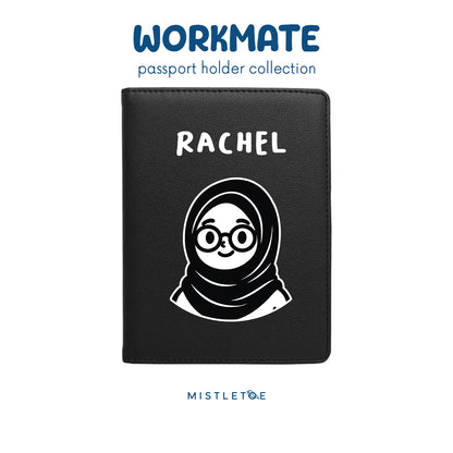 Sweetie Hijab - Passport Holder - Charcoal Black