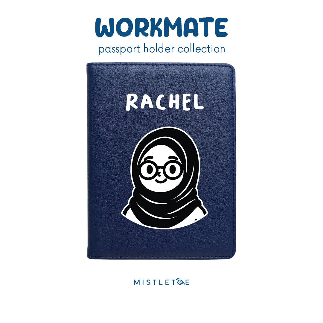 Sweetie Hijab - Passport Holder - Navy Blue