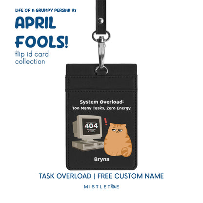 Task Overload - Flip ID Card | Lanyard