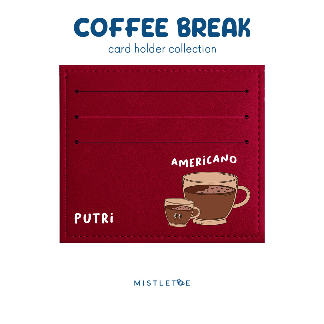 Team Americano - Card Holder - Cherry Red