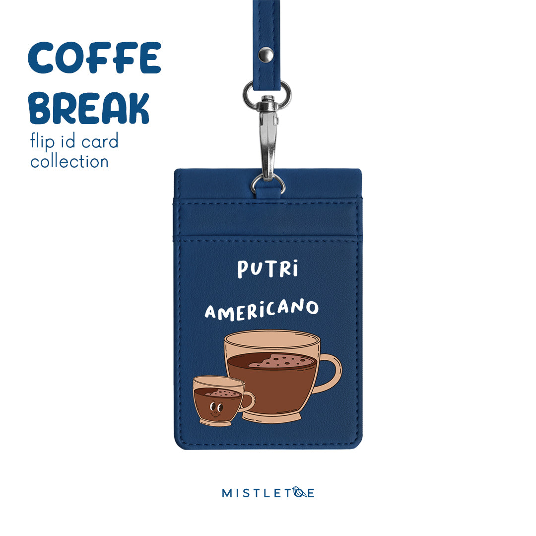 Team Americano - Flip ID Card - Navy Blue