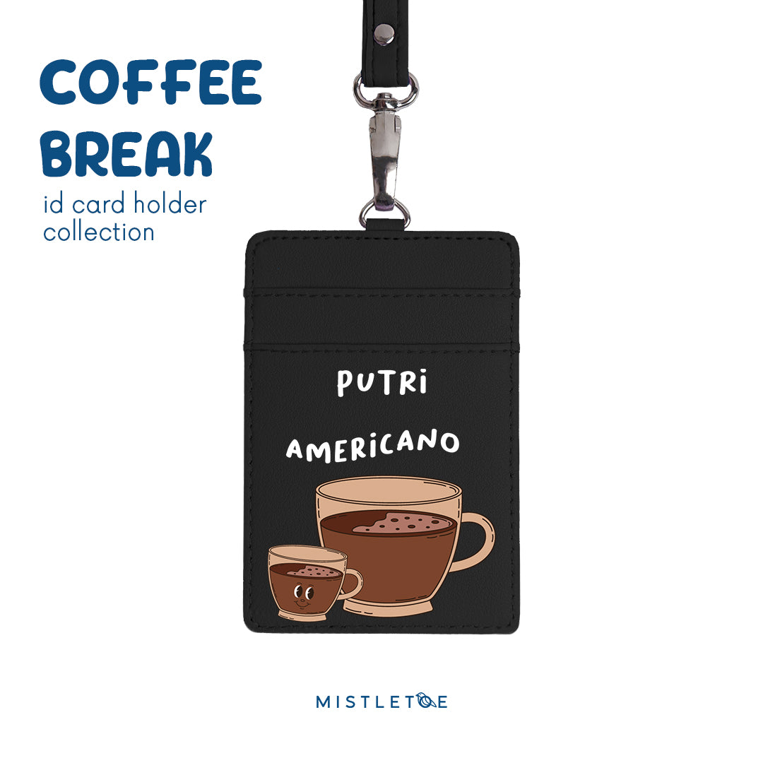 Team Americano - ID Card Holder - Charcoal Black