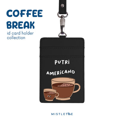 Team Americano - ID Card Holder - Charcoal Black
