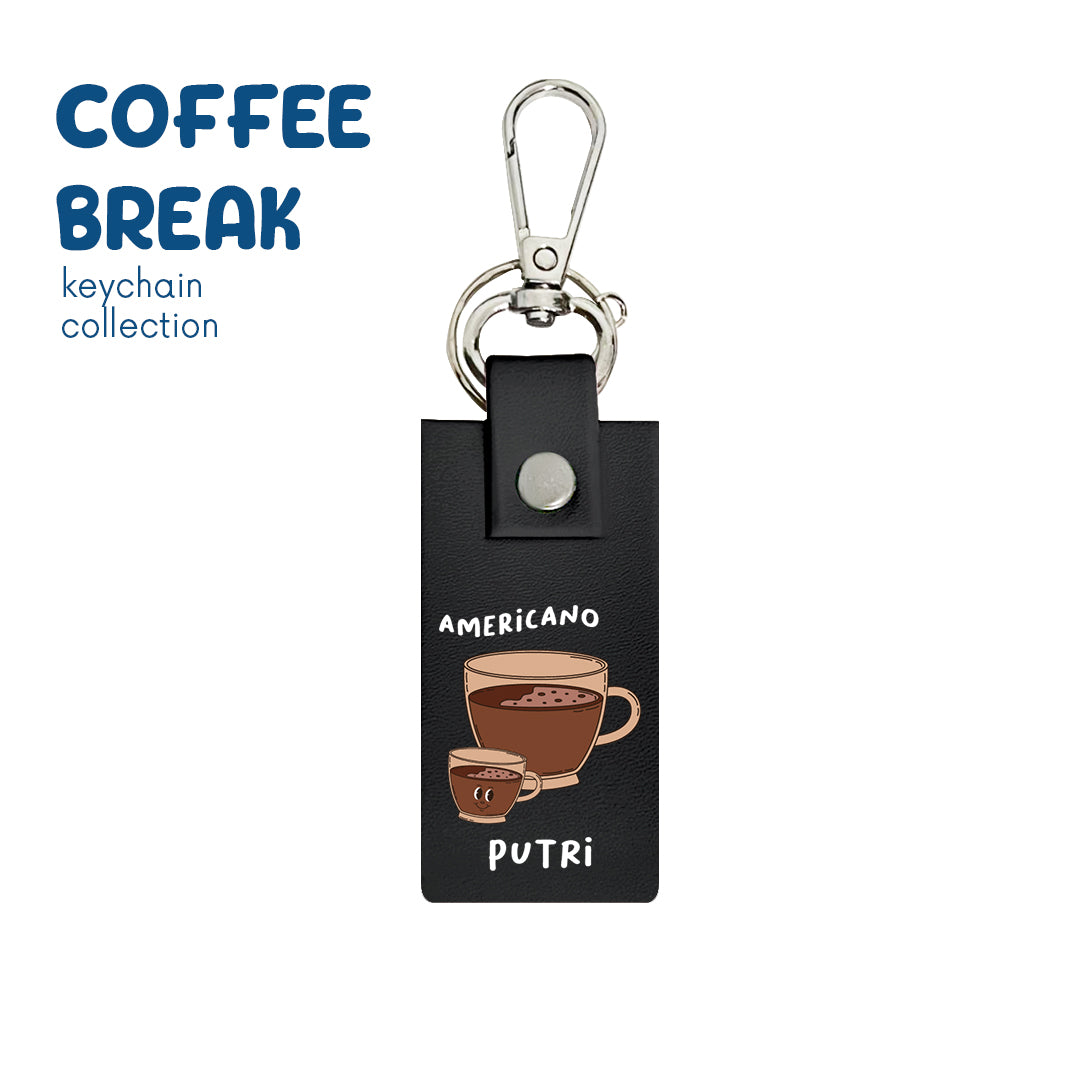 Team Americano - Keychain - Charcoal Black