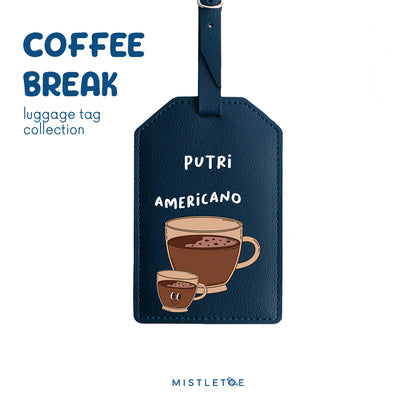 Team Americano - Luggage Tag - Navy Blue