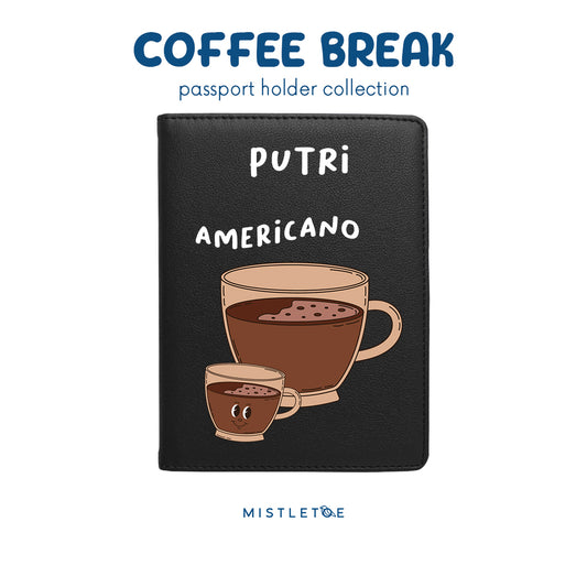 Team Americano - Passport Holder - Charcoal Black