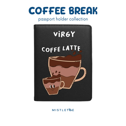 Team Coffee Latte - Passport Holder - Charcoal Black