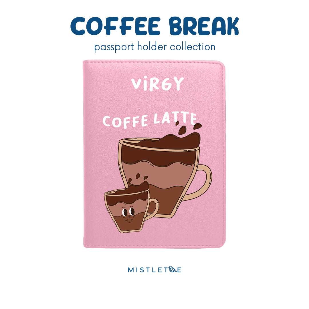 Team Coffee Latte - Passport Holder - Blossom Pink