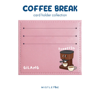 Team Espresso - Card Holder - Blossom Pink