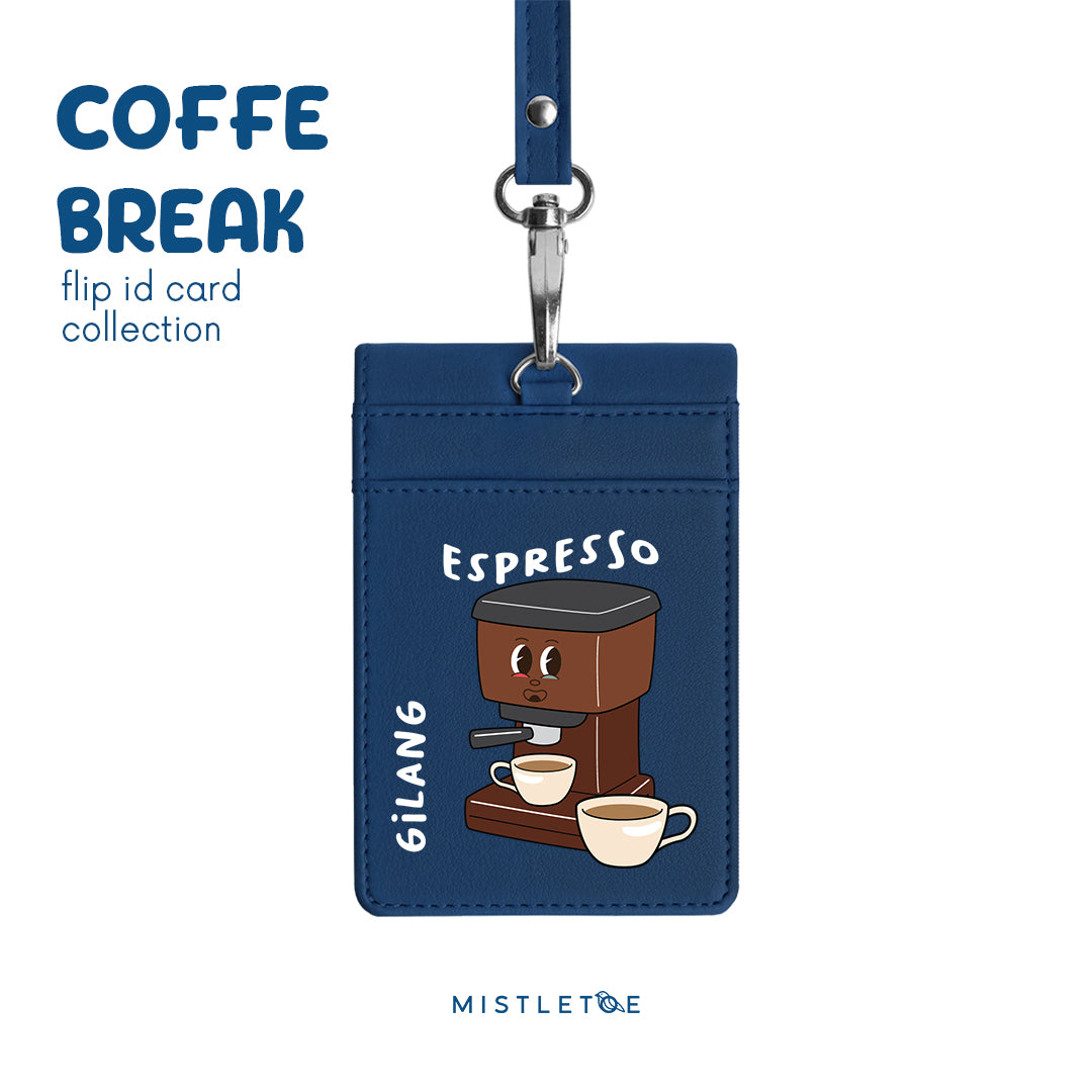 Team Espresso - Flip ID Card - Navy Blue