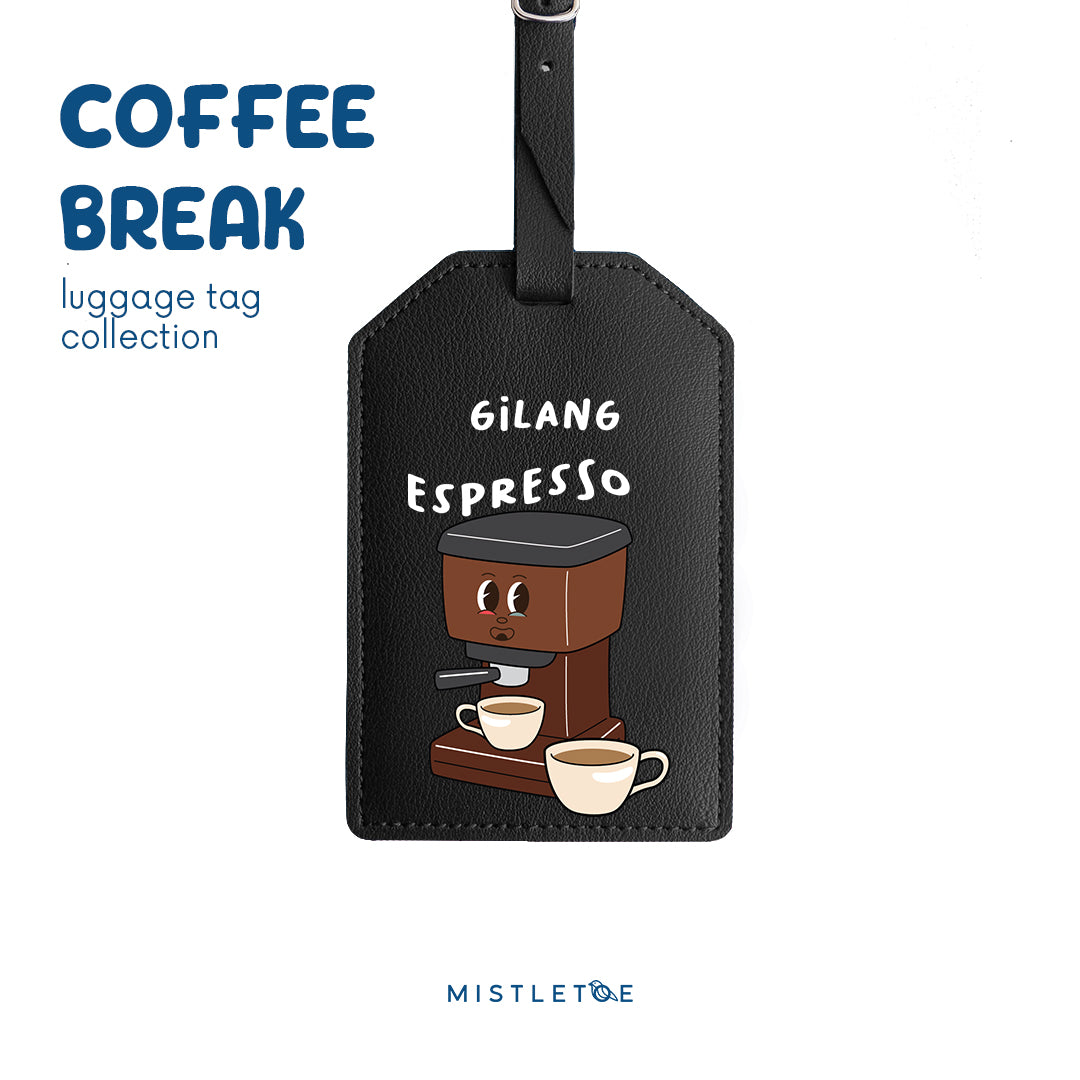 Team Espresso - Luggage Tag - Charcoal Black