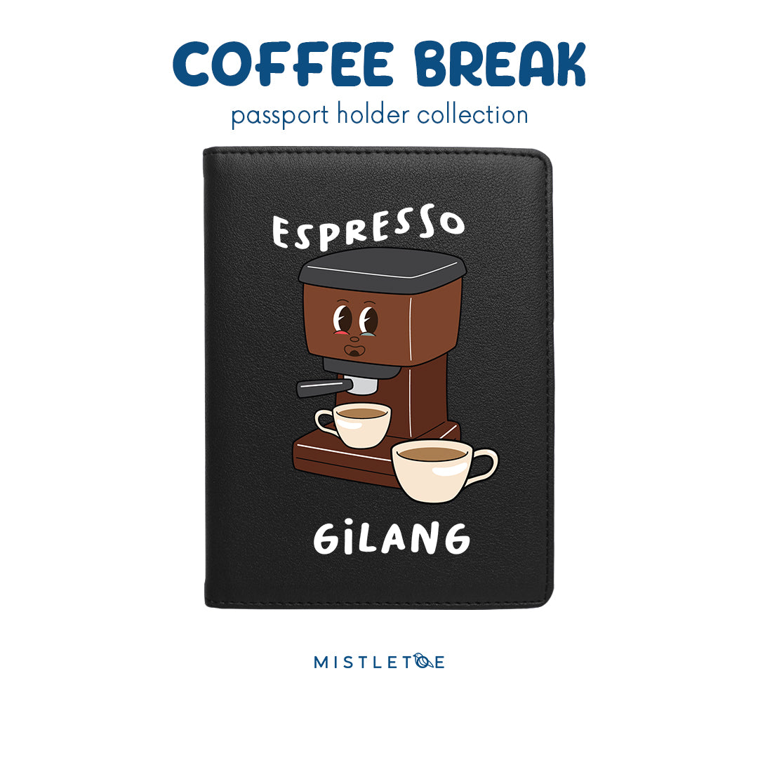 Team Espresso - Passport Holder - Charcoal Black