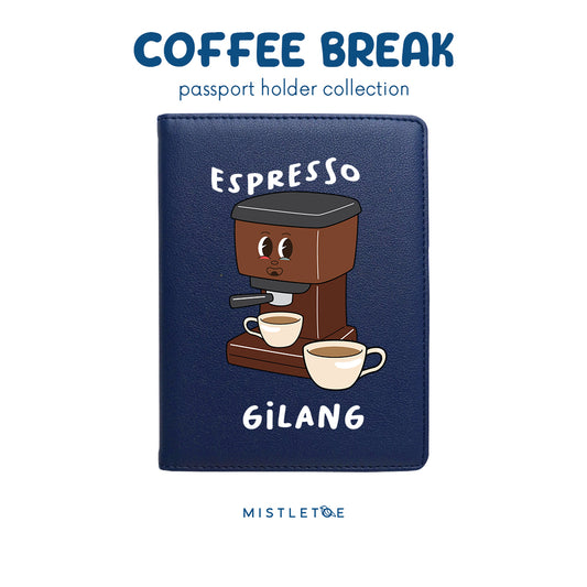 Team Espresso - Passport Holder - Navy Blue