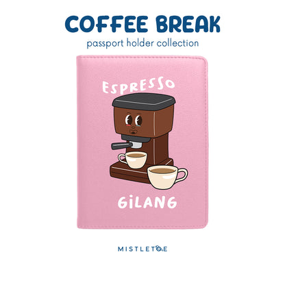Team Espresso - Passport Holder - Blossom Pink