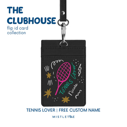 Tennis Lover - Flip ID Card | Lanyard