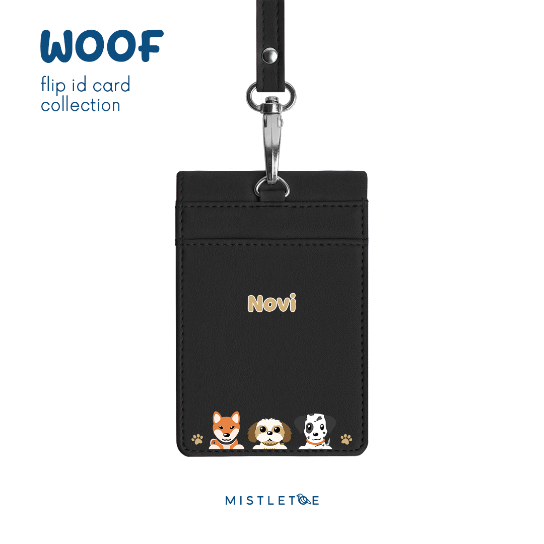 Three Woofketeers - Flip ID Card | Lanyard