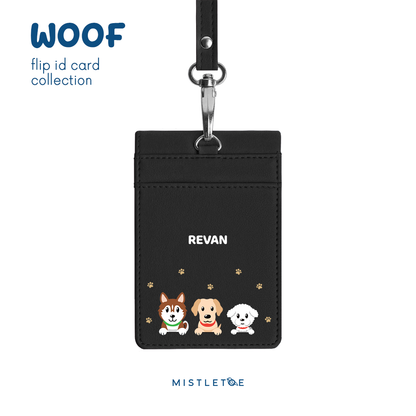 Three Woofketeers v2 - Flip ID Card | Lanyard