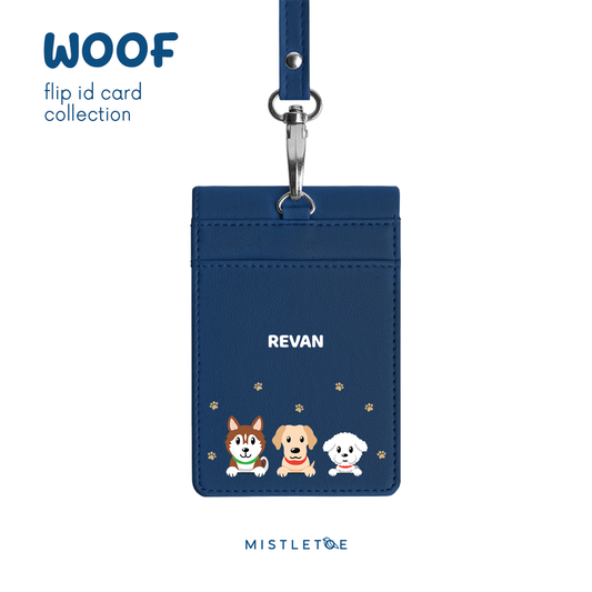 Three Woofketeers v2 - Flip ID Card | Lanyard
