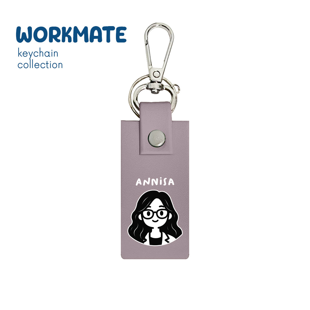Wavy Girl - Keychain - Dusty Lavender