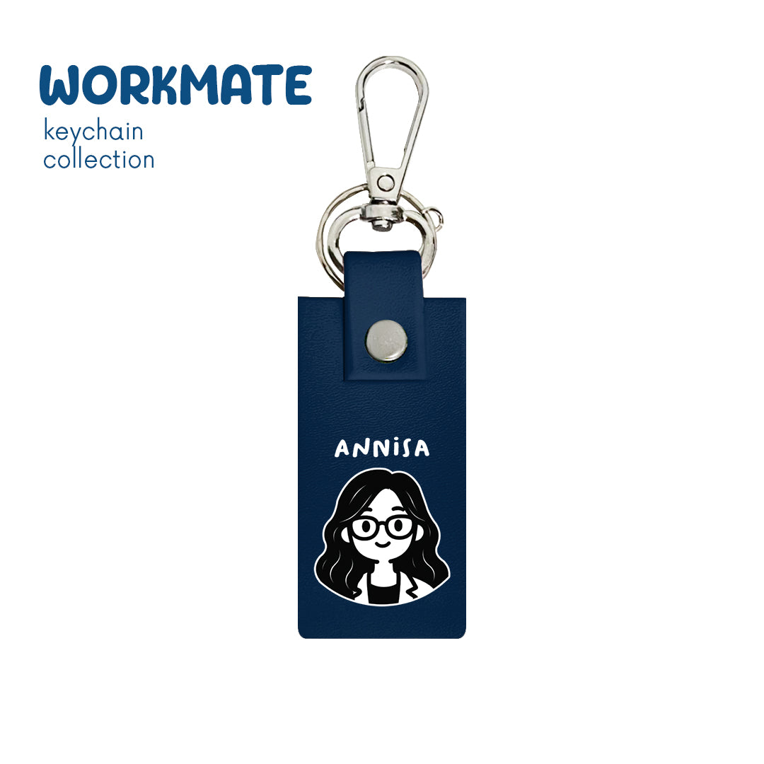 Wavy Girl - Keychain - Navy Blue