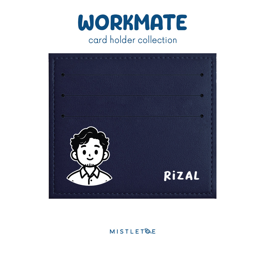 Wavy Guy - Card Holder - Navy Blue