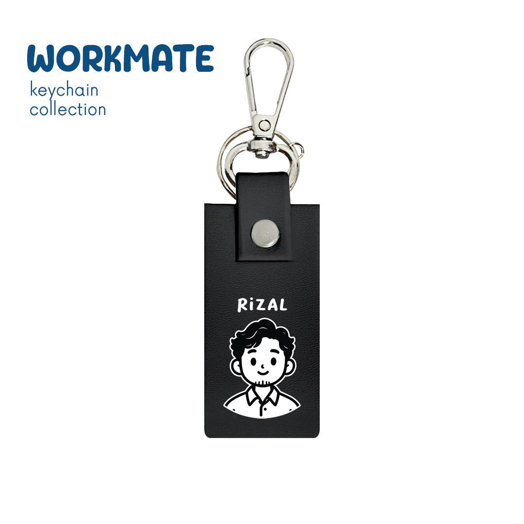 Wavy Guy - Keychain - Charcoal Black