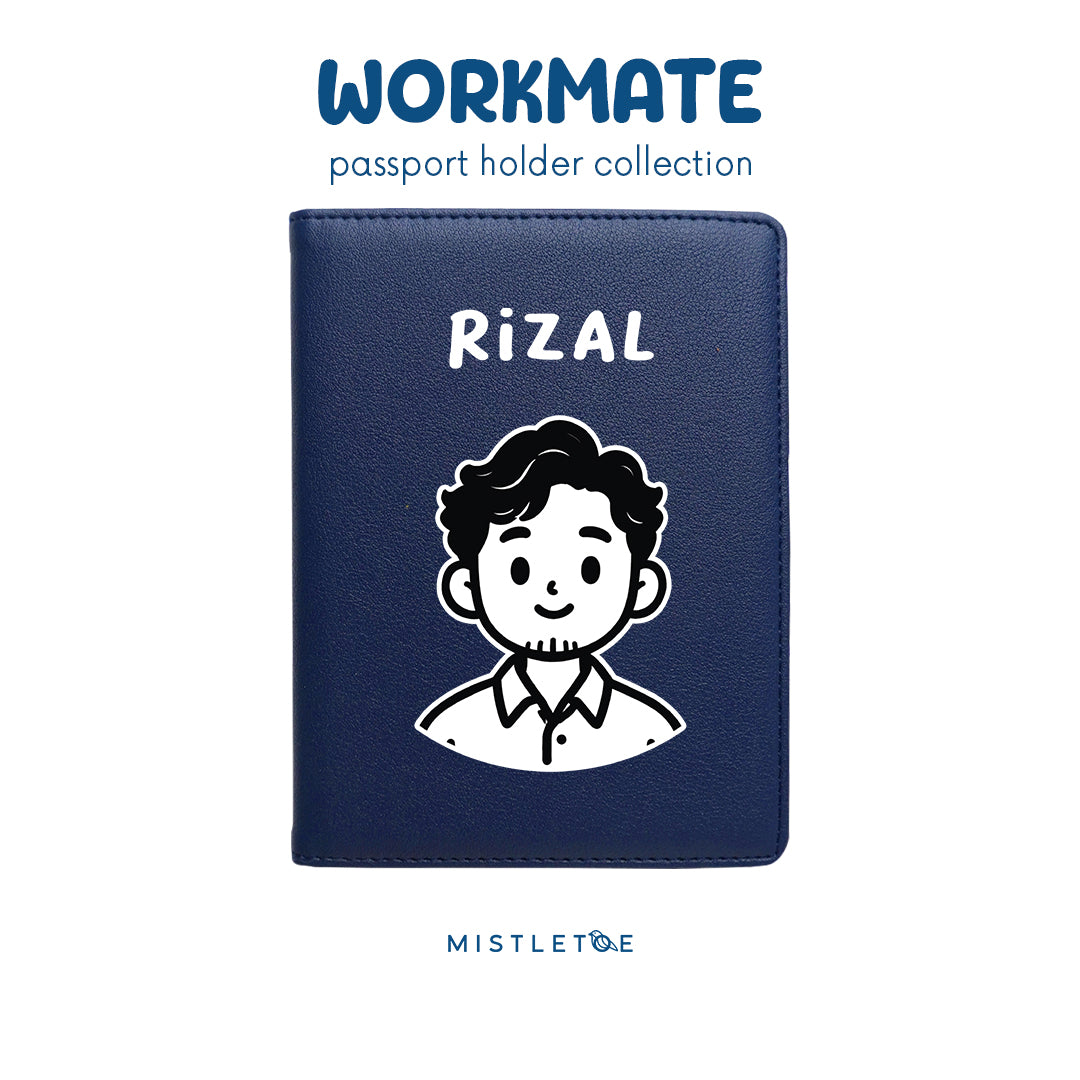 Wavy Guy - Passport Holder - Navy Blue