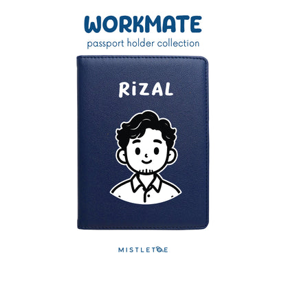 Wavy Guy - Passport Holder - Navy Blue