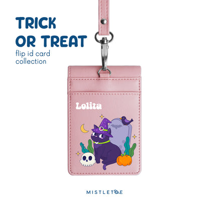 Witchy Whiskers- Flip ID Card | Lanyard